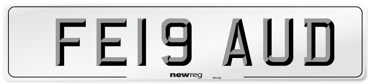 FE19 AUD Number Plate from New Reg